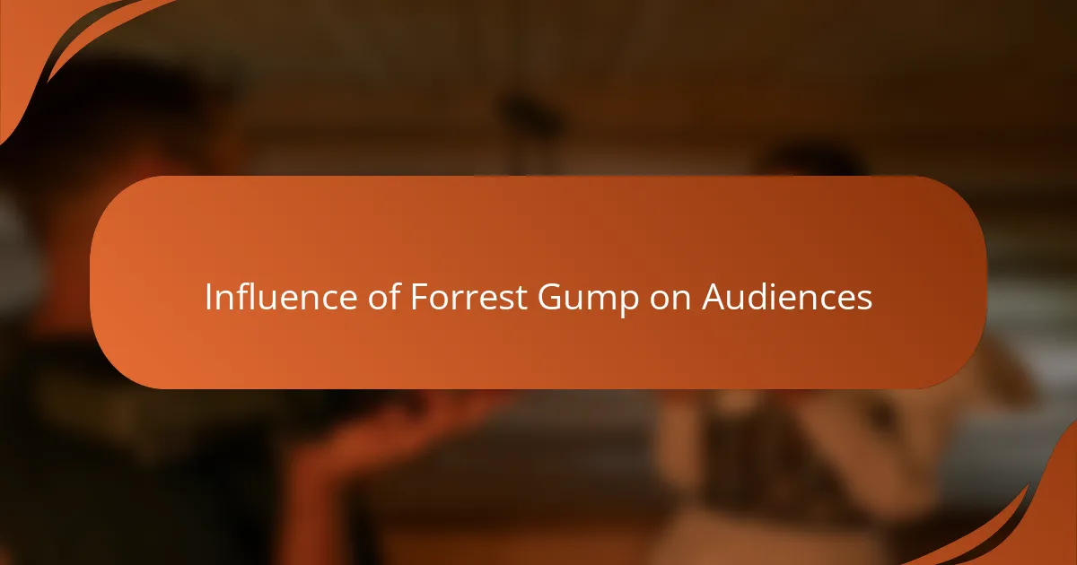 Influence of Forrest Gump on Audiences