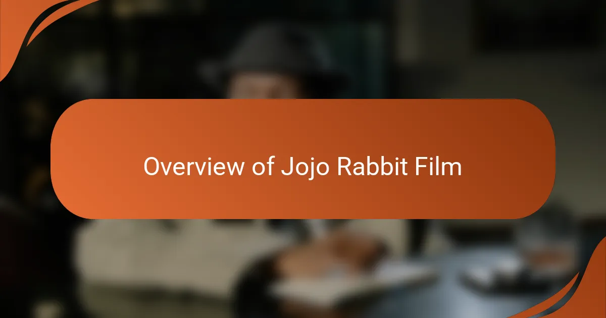 Overview of Jojo Rabbit Film